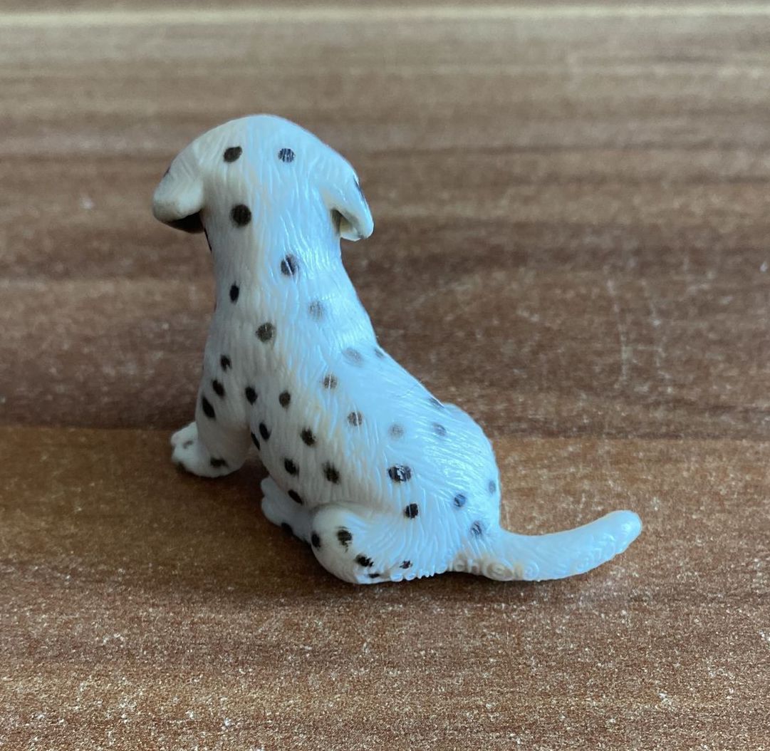 Schleich Statuette: Schleich Dalamatiner Welpe, sitzend – Usato da Wagenhausen venduto da Kahlen 1