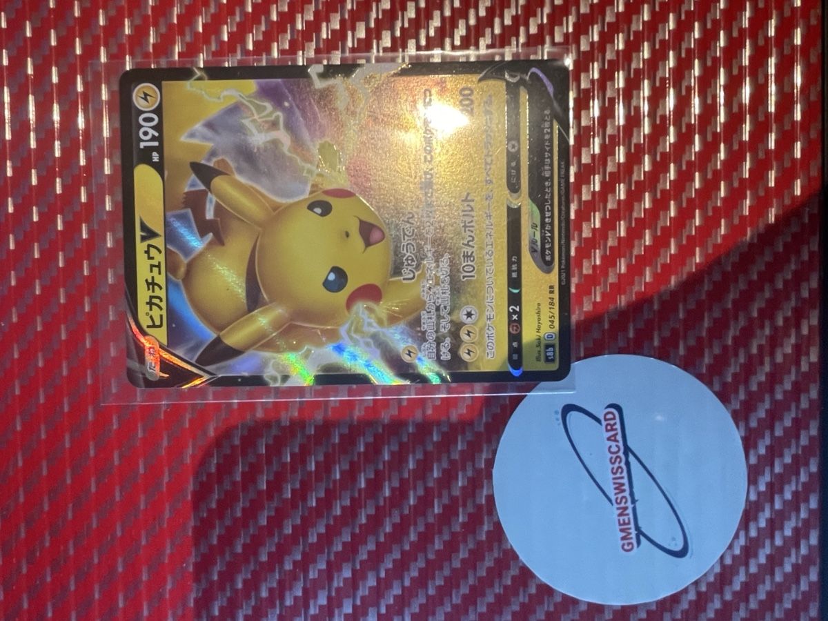 Pokémon Sammelbilder & Trading cards: Pokemon Card Pikachu V 045/184 – Neu (gemäss Beschreibung) aus Wädenswil von Gmenswisscard