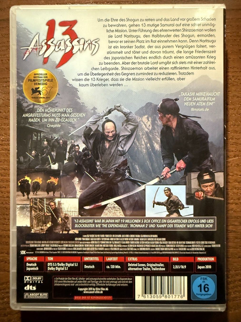 Tutti i DVDs: 13 Assassins – Usato da Zürich venduto da FilmFreunde 1