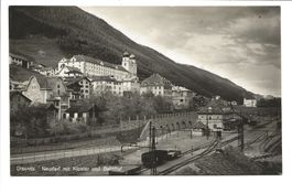 Disentis - Mustér (GR) Neudorf - Kloster und Bahnhof um 1950