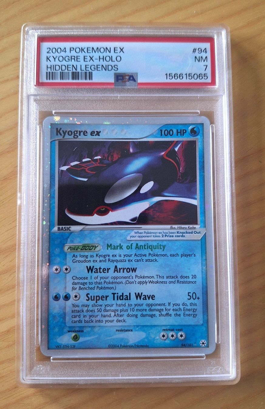 Pokémon Carte collezionabili: Kyogre EX #94 Pokemon Hidden Legends PSA 7 – Usato da Sugiez venduto da eLCangri90