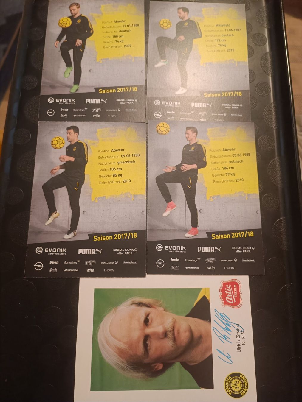 Autographes: 5 BVB Autogrammkarten - Borussia Dortmund – D'occasion à Menziken par Artographs 1