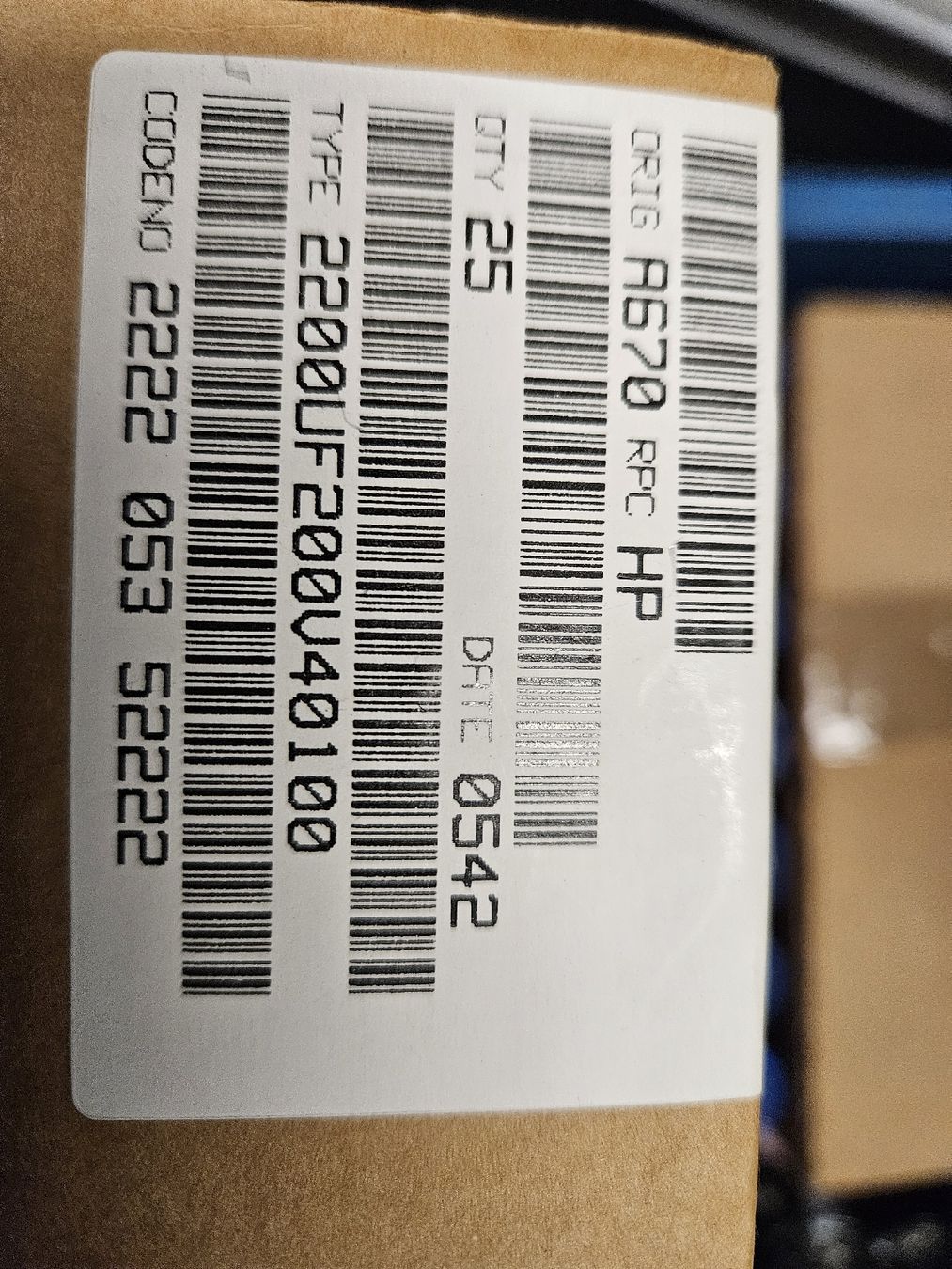 Componenti elettronici: Elko 200Vdc 2200uf – Nuovo (secondo la descrizione) da Diepoldsau venduto da Knochen 1