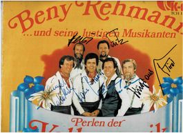Beny Rehmann Musikanten mit Orginal Unterschriften