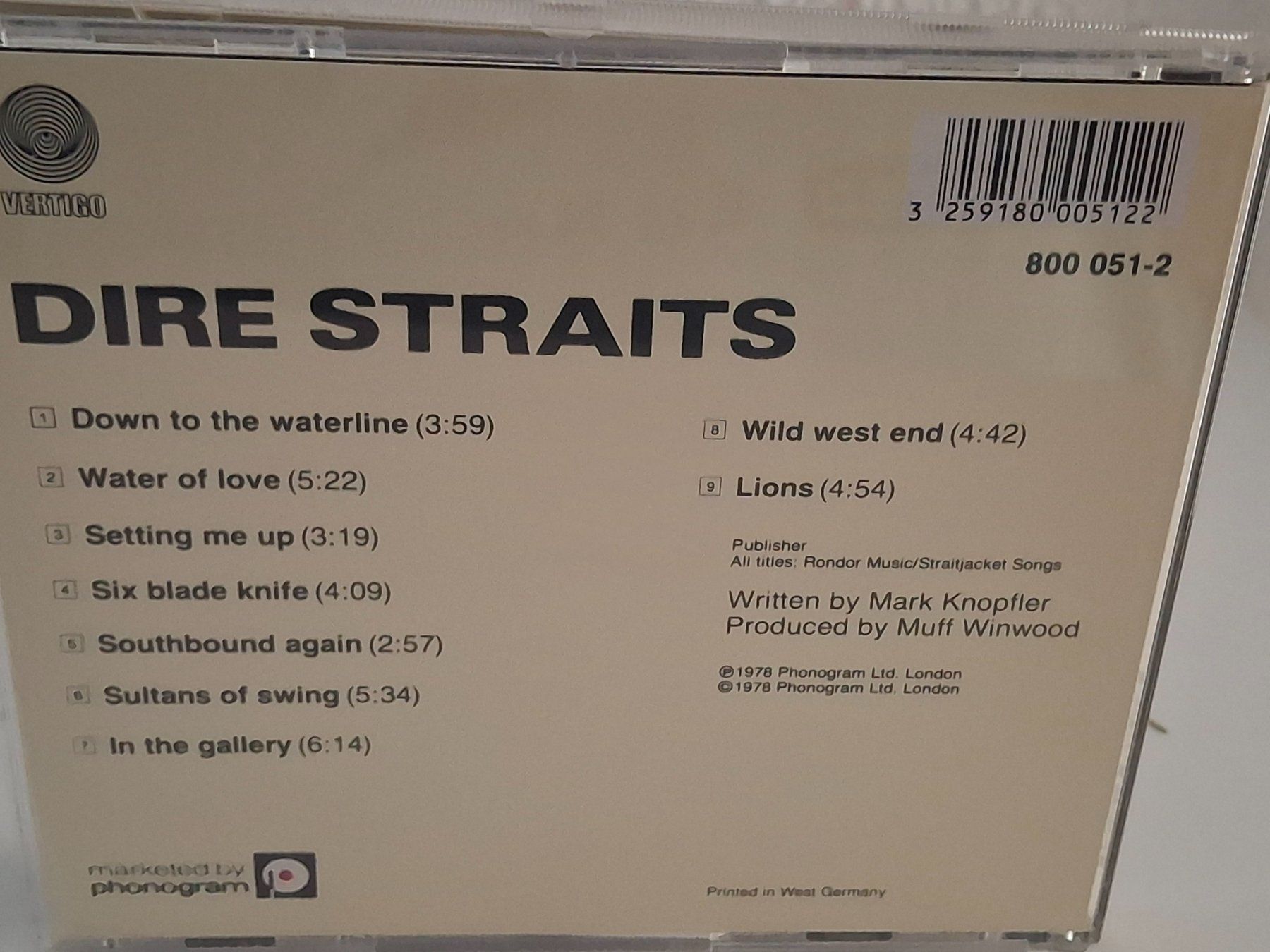 CDs: CD Dire Straits  -  "Dire Straits" – Gebraucht aus Aarberg von Jackup1 1