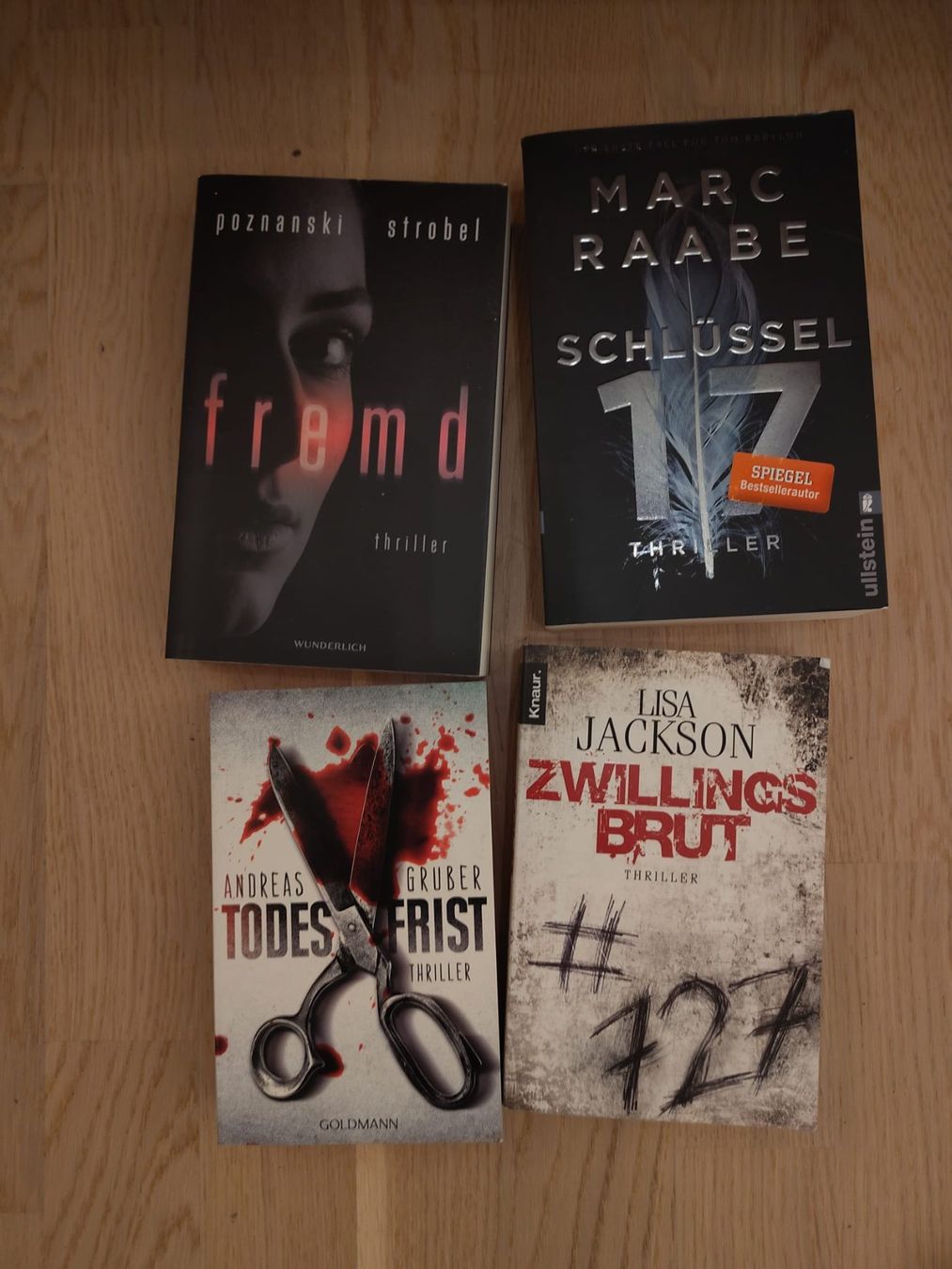 Bücher: 4 Thriller – Gebraucht aus Nussbaumen AG von Steffy