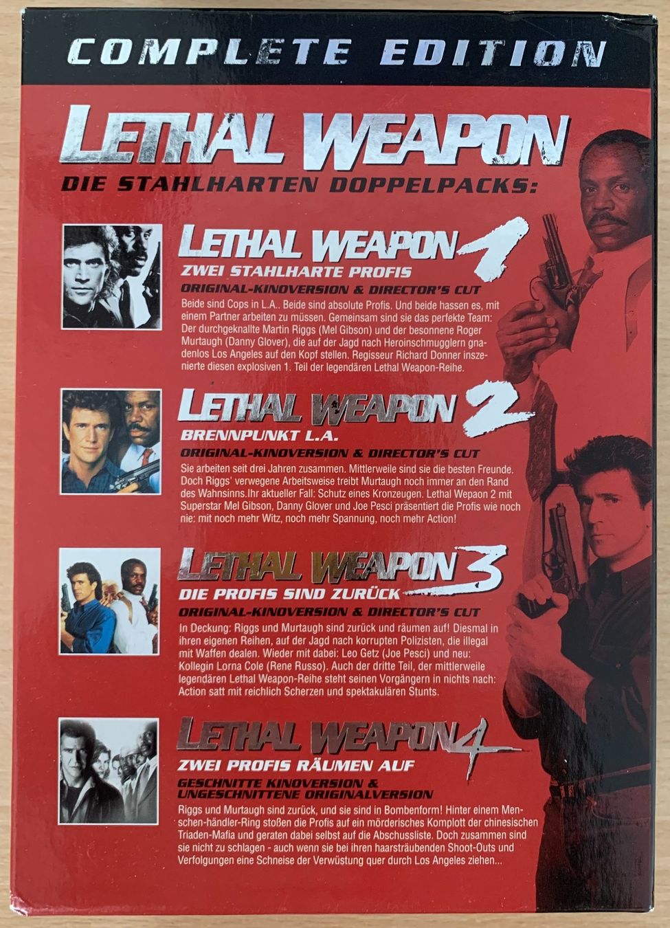 Tutti i DVDs: Lethal Weapon (Complete Edition) – Usato da Zürich venduto da recordman01 1