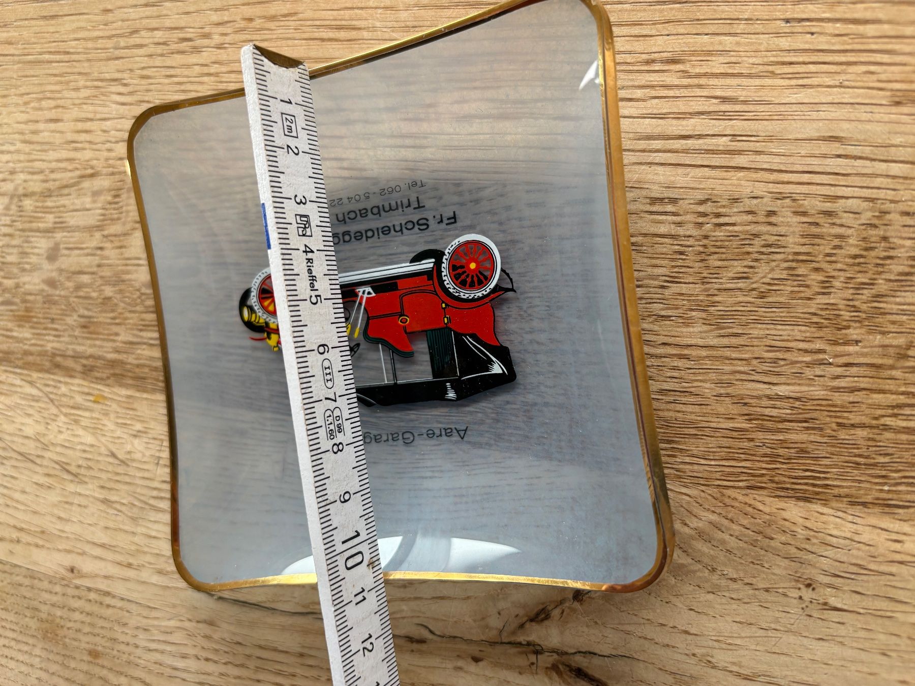 Aschenbecher: Aare-Garage Scheidegger altes Glas-Schälchen, Aschenbecher – Gebraucht aus Schleinikon von msfwmw2 2