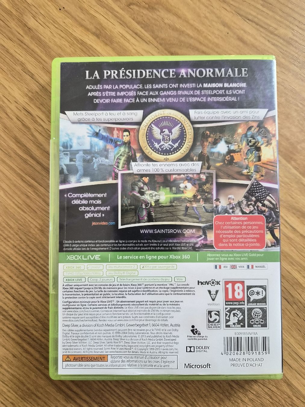 Microsoft Giochi: Saints Row IV - Xbox 360 – Usato da La Joux FR venduto da car_ck96 2