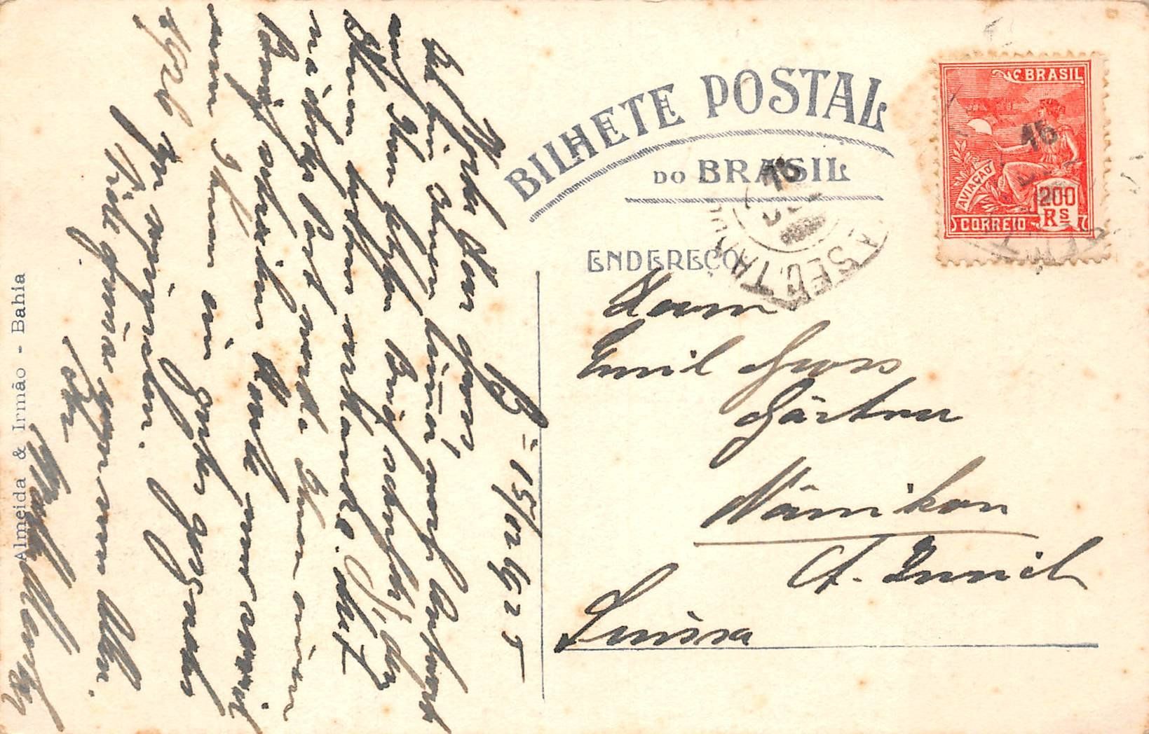 Cartoline postali: Mariquita Bahia – Usato da Ottikon b.Kemptth. venduto da Neptun1974 1