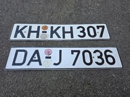 Nummernschild Auto 2 Stk