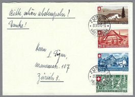 1945, B26-29, SATZBRIEF 0 ZÜRICH, BRIEF IN Ia ERHALTUNG