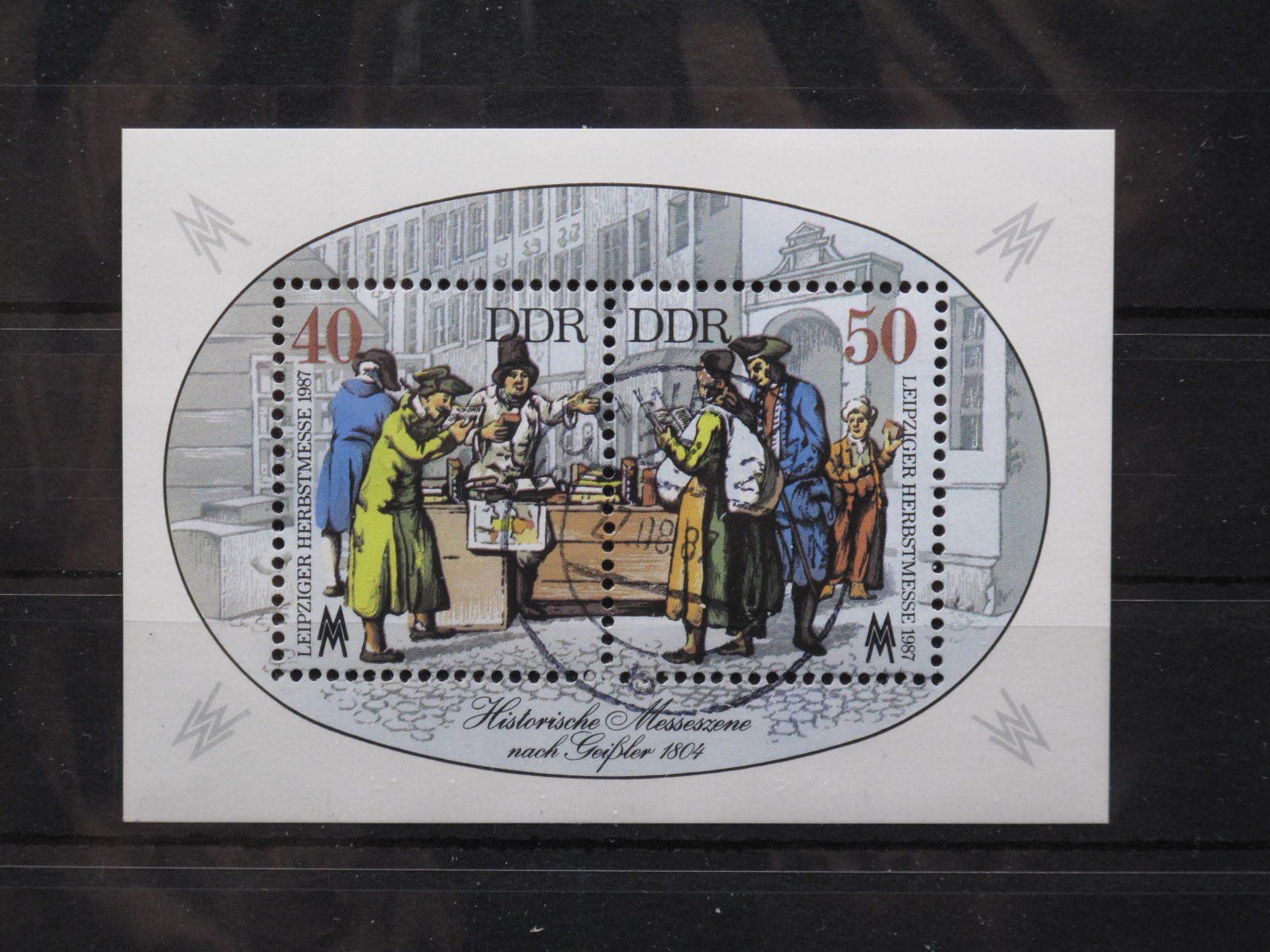 Tutti i francobolli: DDR 1987 Leipziger Herbstmesse Blk 88 gest. – Usato da Wil SG venduto da fva01