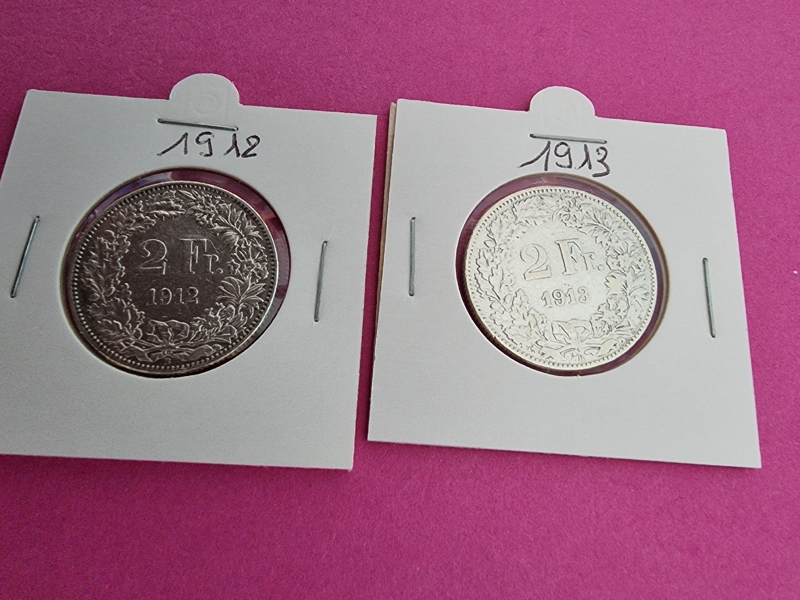Tutti le monete: 6 Schöne 2.Fränkler von 1908-1913 – Usato da Obergösgen venduto da hachma 4