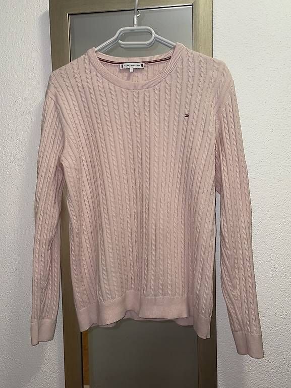 Tommy Hilfiger Maglioni & Felpe: Tommy Hilfiger rosa Zopfmuster-Pullover – Nuovo (secondo la descrizione) da Sementina venduto da risal