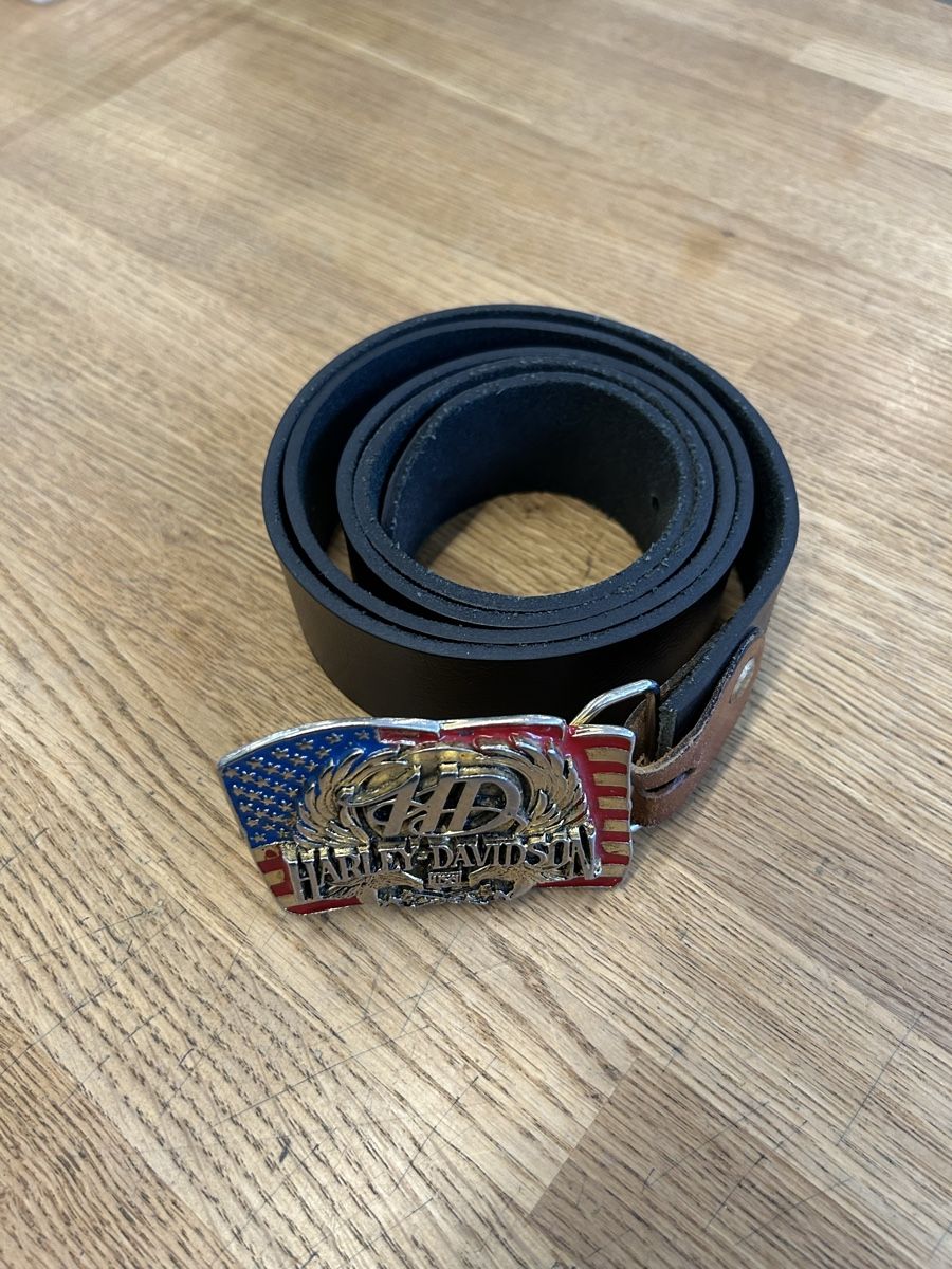 Cinture: Harley-Davidson Gürtel USA Flagge  – Usato da Zürich venduto da BashasBrockenhaus 3
