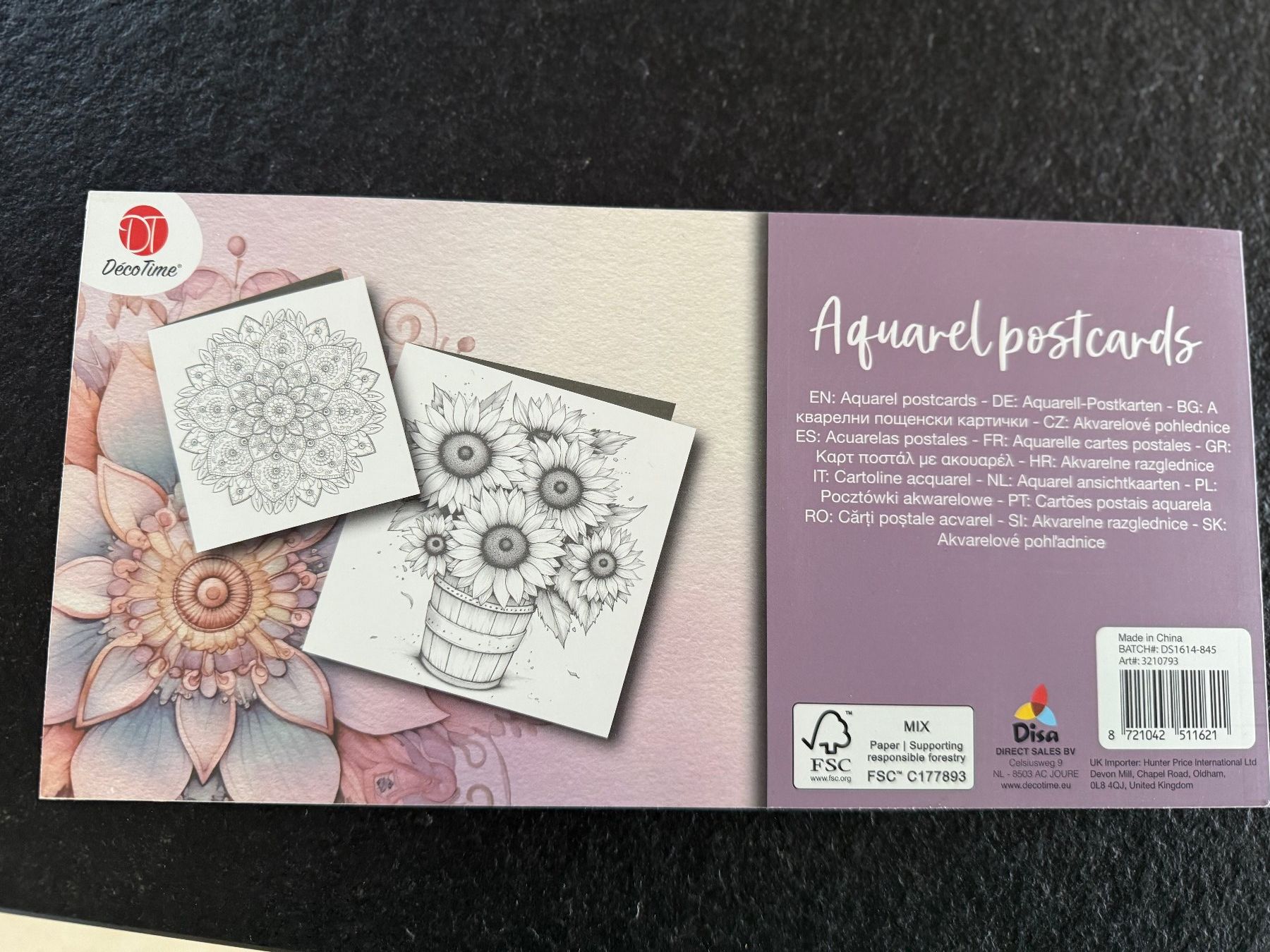 Carta: Neuware Aquarellblock mit integrierten Postkarten – Nuovo (secondo la descrizione) da Kirchdorf AG venduto da coco123 1