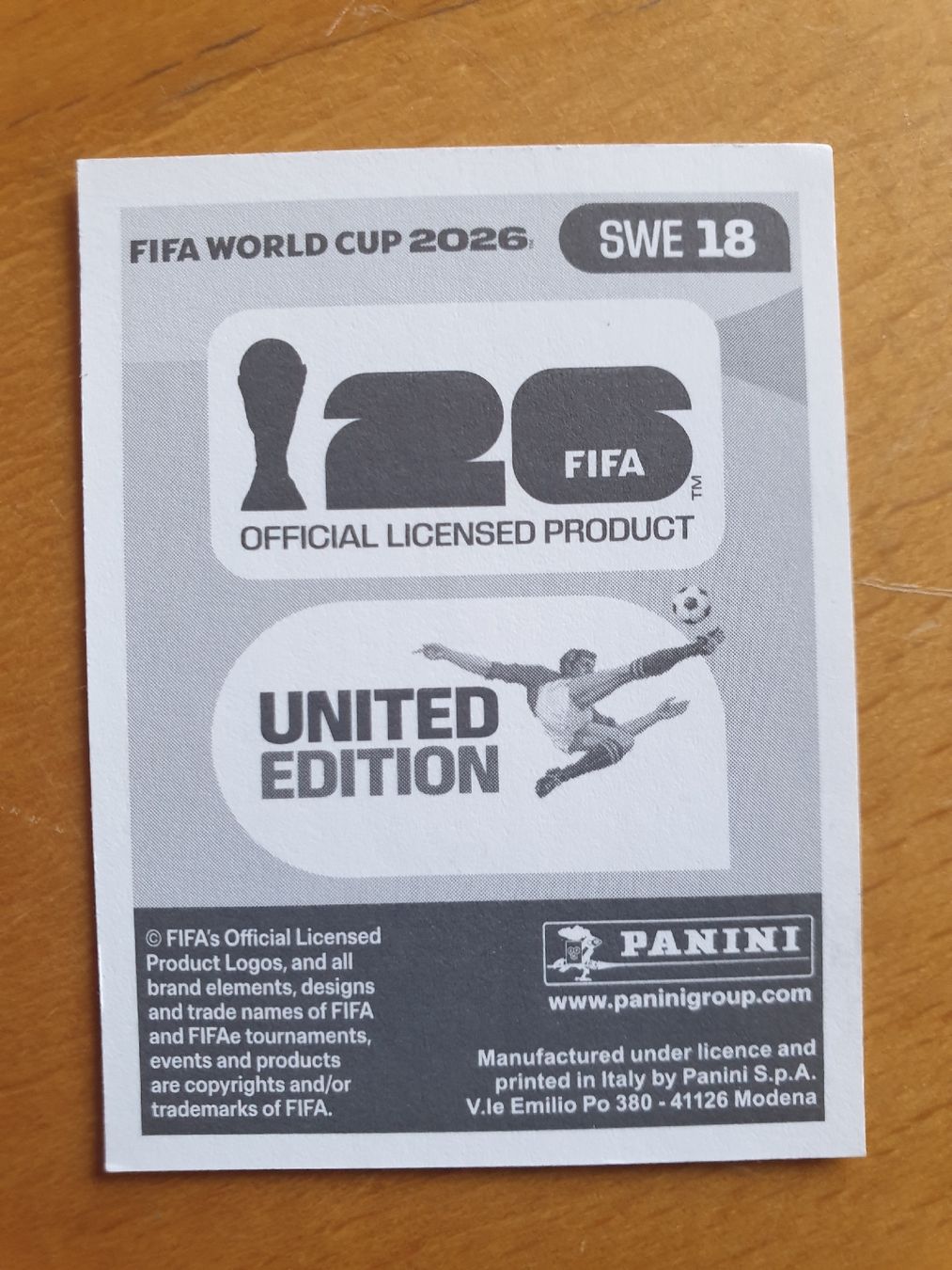 Panini Carte collezionabili: Panini WM 2026 SWE 18 – Nuovo (secondo la descrizione) da Einsiedeln venduto da MGXX 1