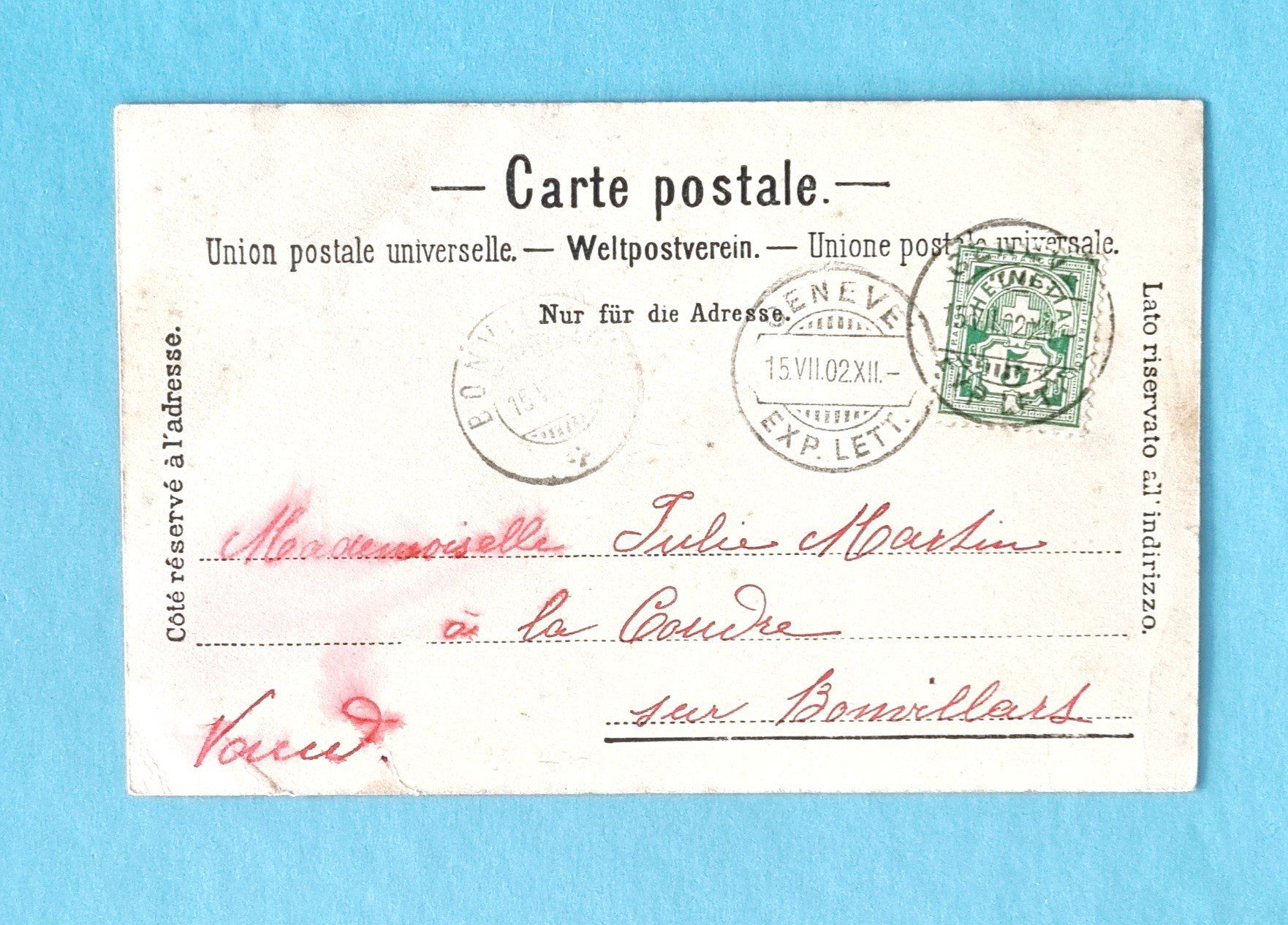 Vernier (GE) - Chemin de Fer - Strassenbahn - 1902 (D'occasion) à ...