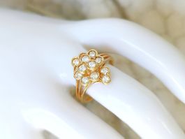 Goldring Diamantring 18K 750 Gold neuwertig