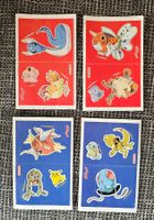 Pokémon Sticker Kelloggs Pikachu Schiggy Orginal Vintage