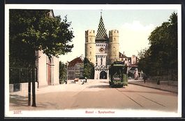 Basel, Strassenbahn in Richtung Birsfeld