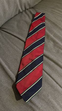Uptown Classic Seidenkrawatte, Rot/Navy - Top Zustand!