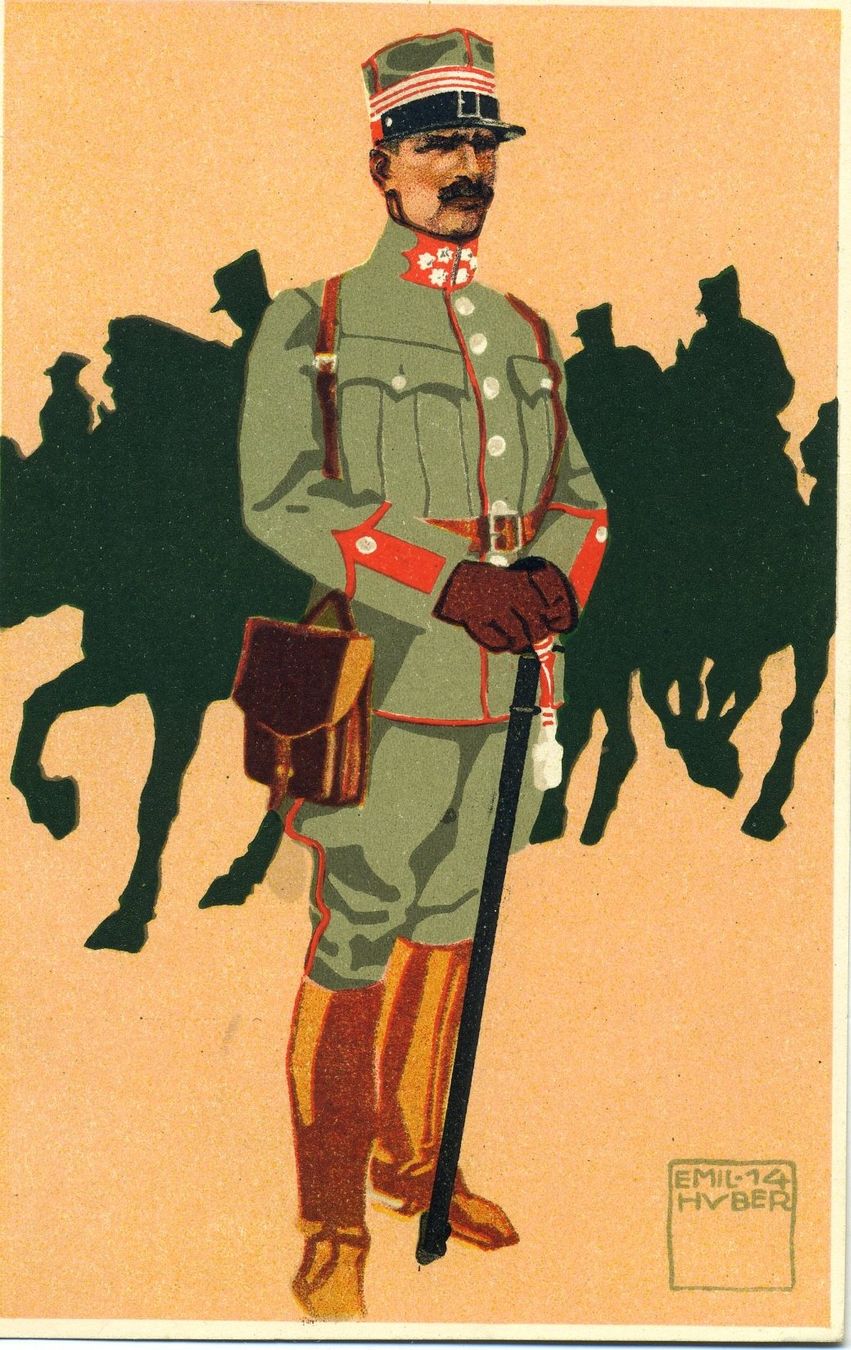 Cartoline postali: Militär AK. Emil Huber. 1916 – Usato da Versoix venduto da HELVETICA_1