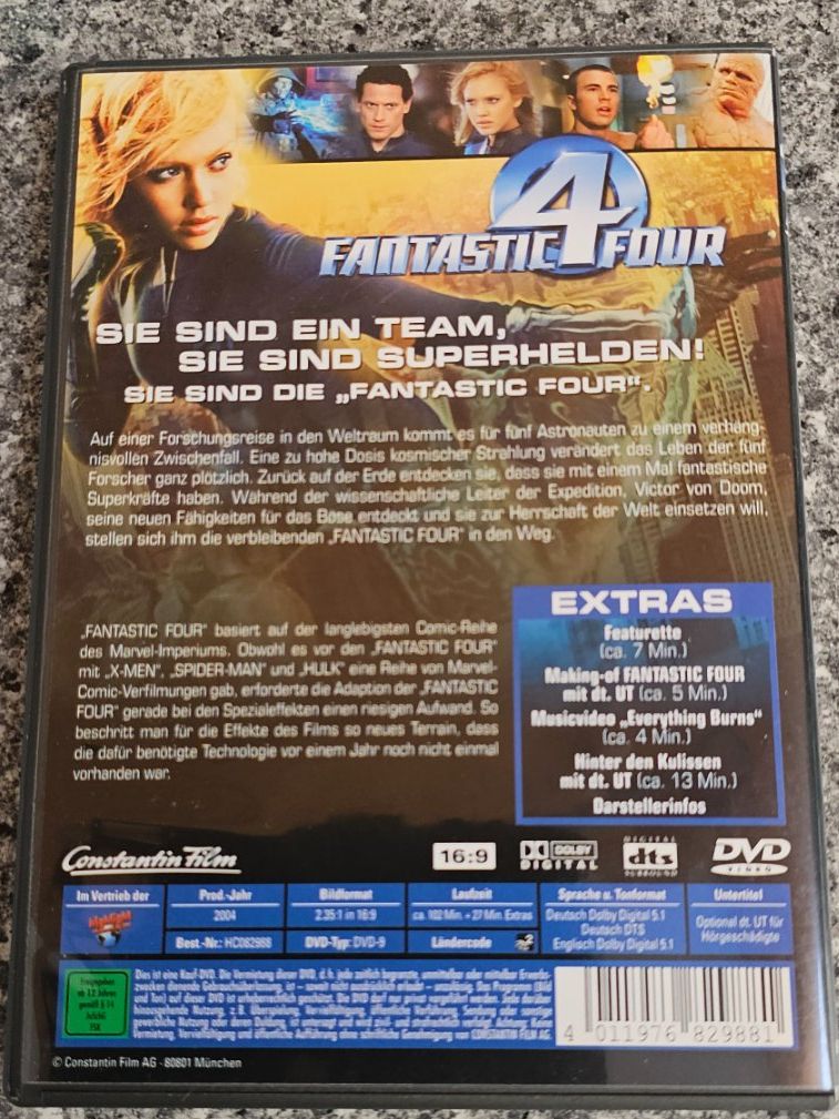 Alle DVDs: FANTASTIC 4 FOUR/ DVD – Gebraucht aus Geuensee von jes_9xyk 1