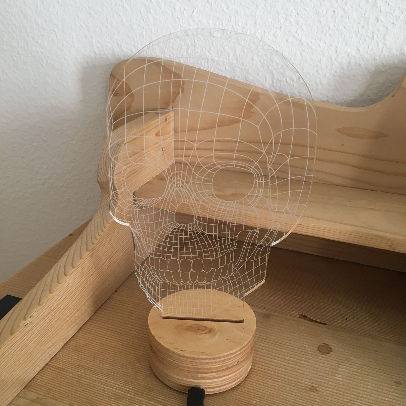 Lampade: BULBING - 3d Schädel Leuchte/ Lampe/ icht, optische Illusion – Nuovo e nell'imballaggio originale da Wil SG venduto da alyx 2