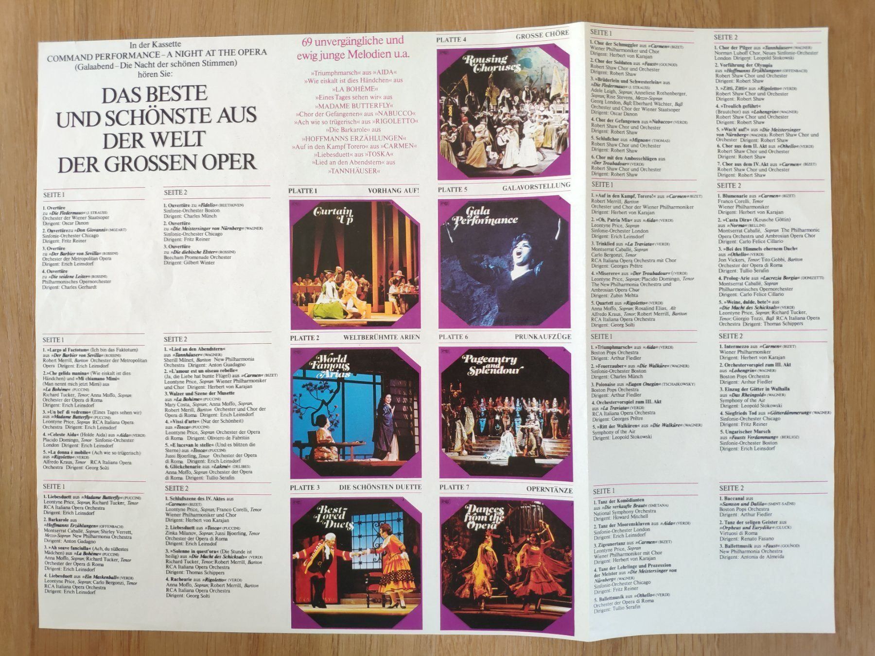 Dischi in vinile: 7 + 1 LP A Night at the Opera / Galabend – Usato da Volketswil venduto da Spacepanda 4