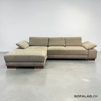 Ultsch Polstermöbel Ecksofa Beige-Silber
