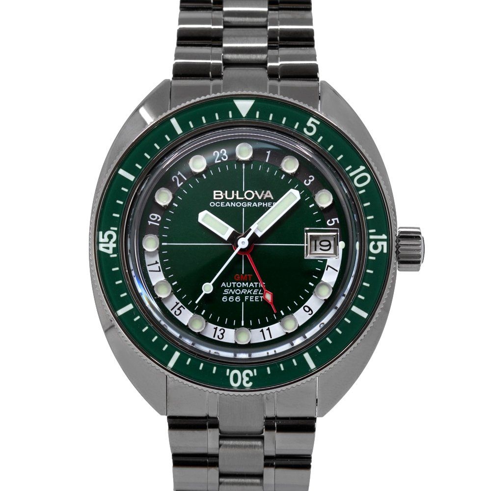 Bulova Orologi: Bulova Men's 98B415 Oceanographer GMT Mechanical – Nuovo e nell'imballaggio originale da Schindellegi venduto da harveystore 1