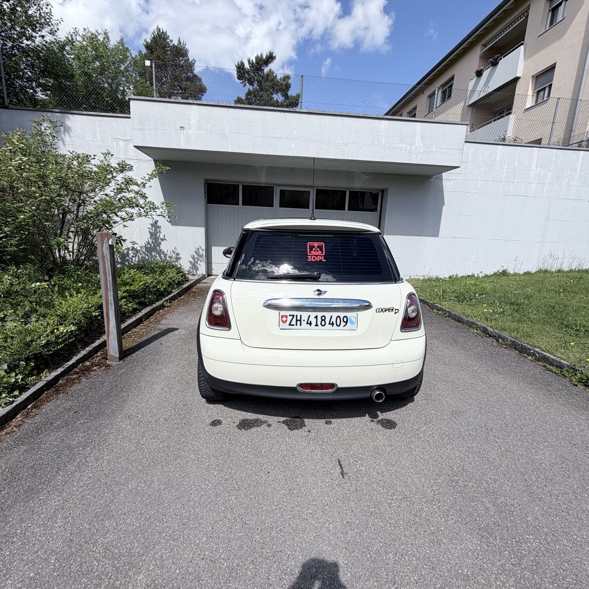 Mini Automobili: Mini Cooper D Weiss mit Leder gute Zustand – Usato da Gossau ZH venduto da 3dpl.ch 3