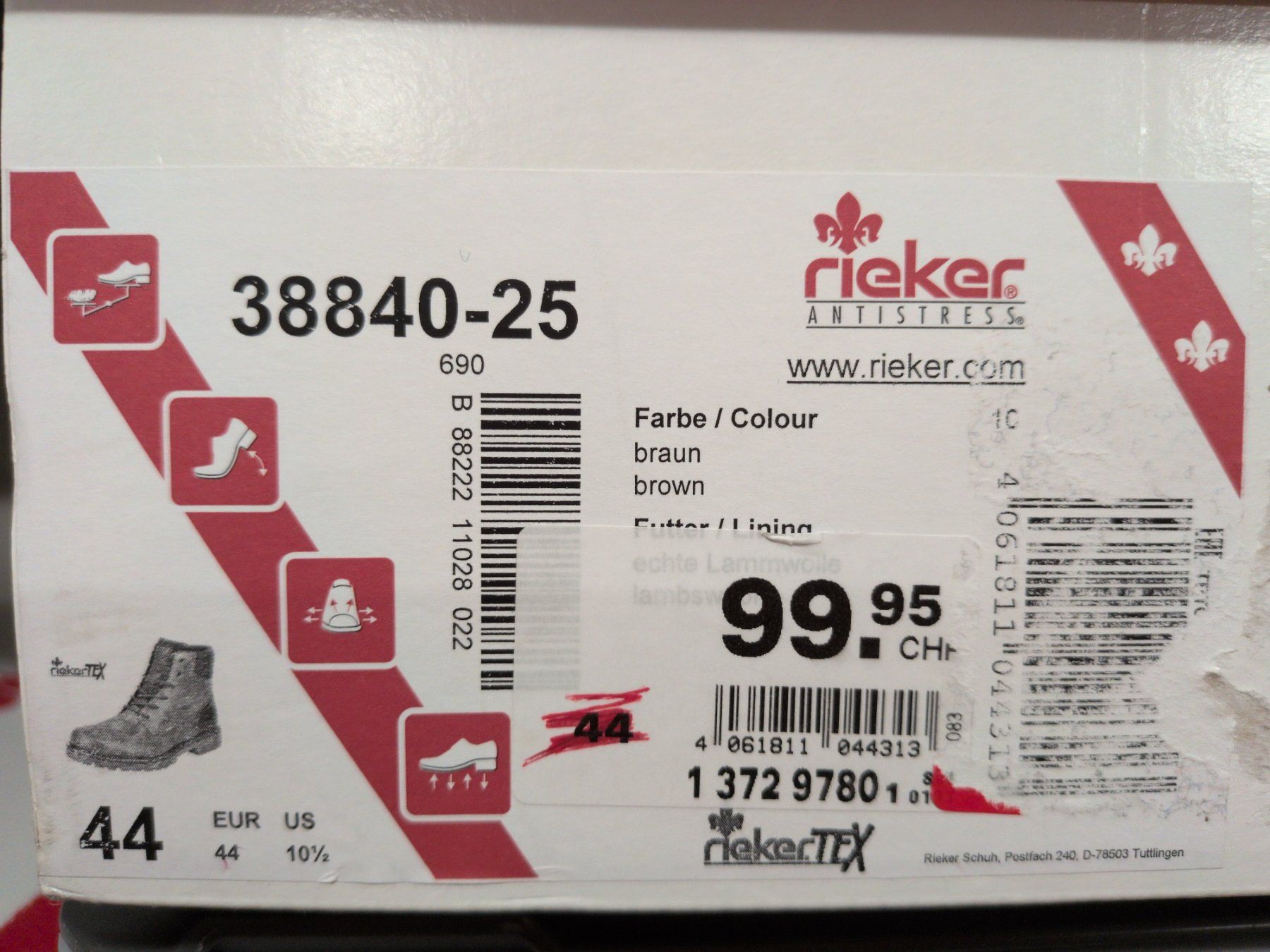 Rieker Herrenschuhe: Rieker Winterstiefel (44) – Neu und originalverpackt aus Rüfenacht BE von swalin 2