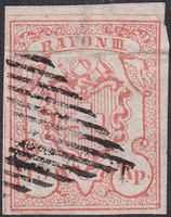 Rayon III, Nr.18, Type 2 (OL-II), breitrandig mit Bogenrand