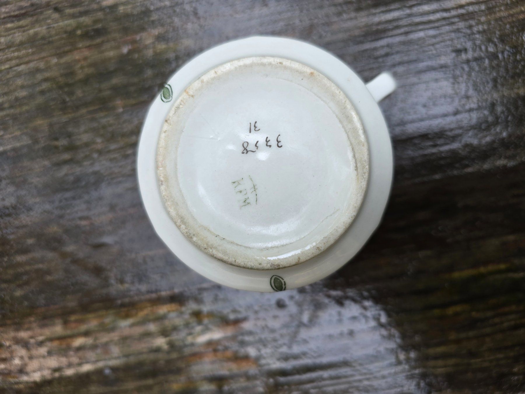 Tazze: Antike Tasse "Zur Erinnerung" mit Blumenmuster – Usato da Romanshorn venduto da Rachacha 3