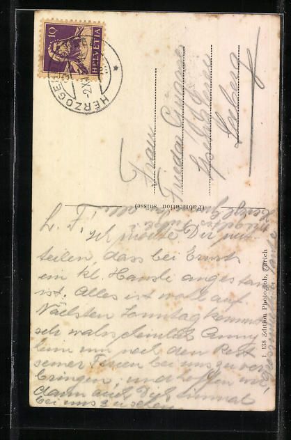 Cartoline postali: Herzogenbuchsee, Strassenpartie mit Geb – Usato da Berlin venduto da bartko-reher 1