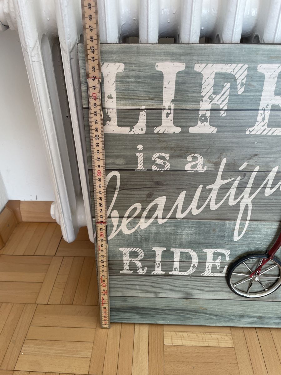 Foto & Immagini: Wandbild "Life is a beautiful Ride" – Usato da Basel venduto da pilzliii 1