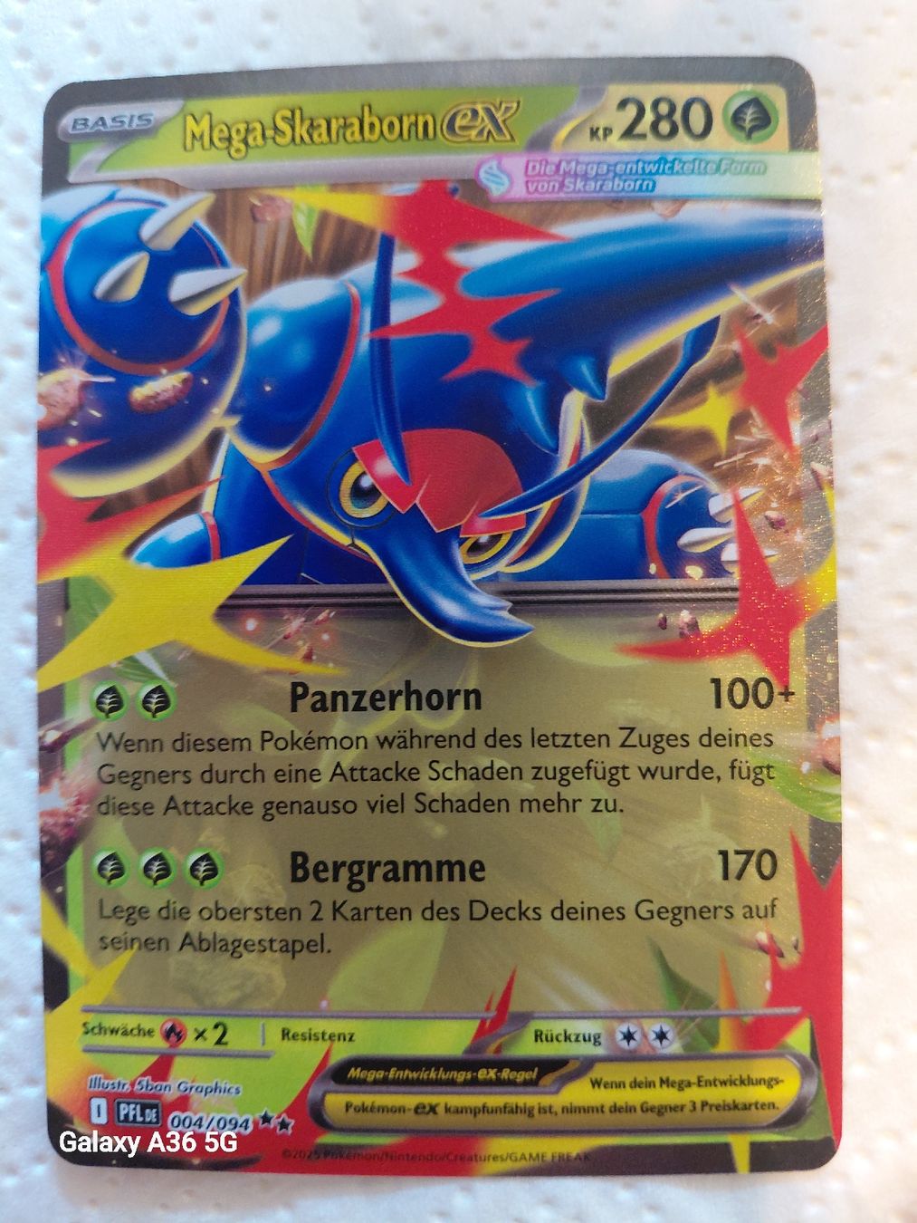 Pokémon Carte collezionabili: Mega-Skaraborn ex 004/094 – Nuovo (secondo la descrizione) da Zuchwil venduto da Sam-ler-in