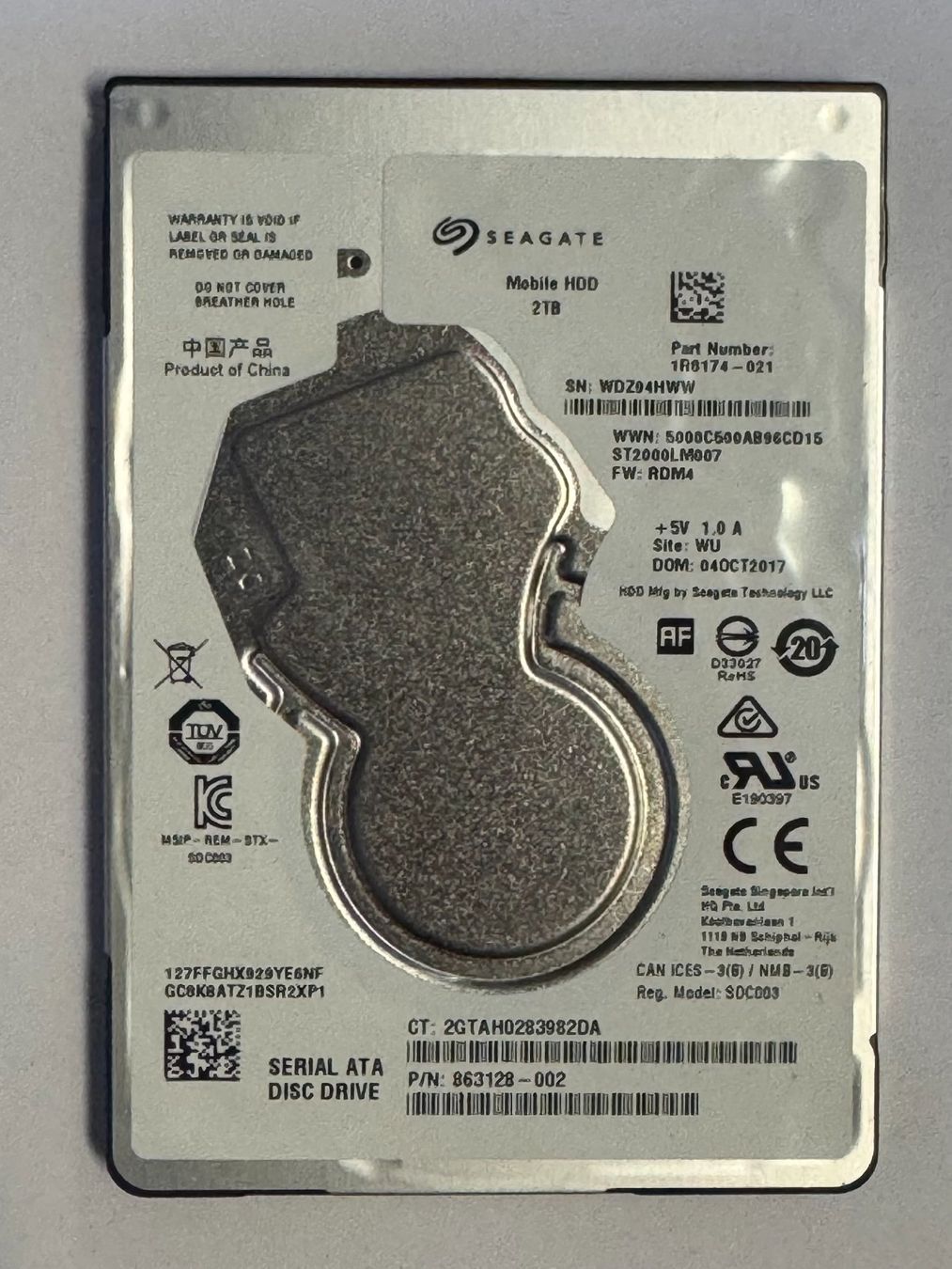 Seagate Dischi rigidi: Seagate 2.5'' 2.0 TB SATA Festplatte – Usato da Meilen venduto da speedliq