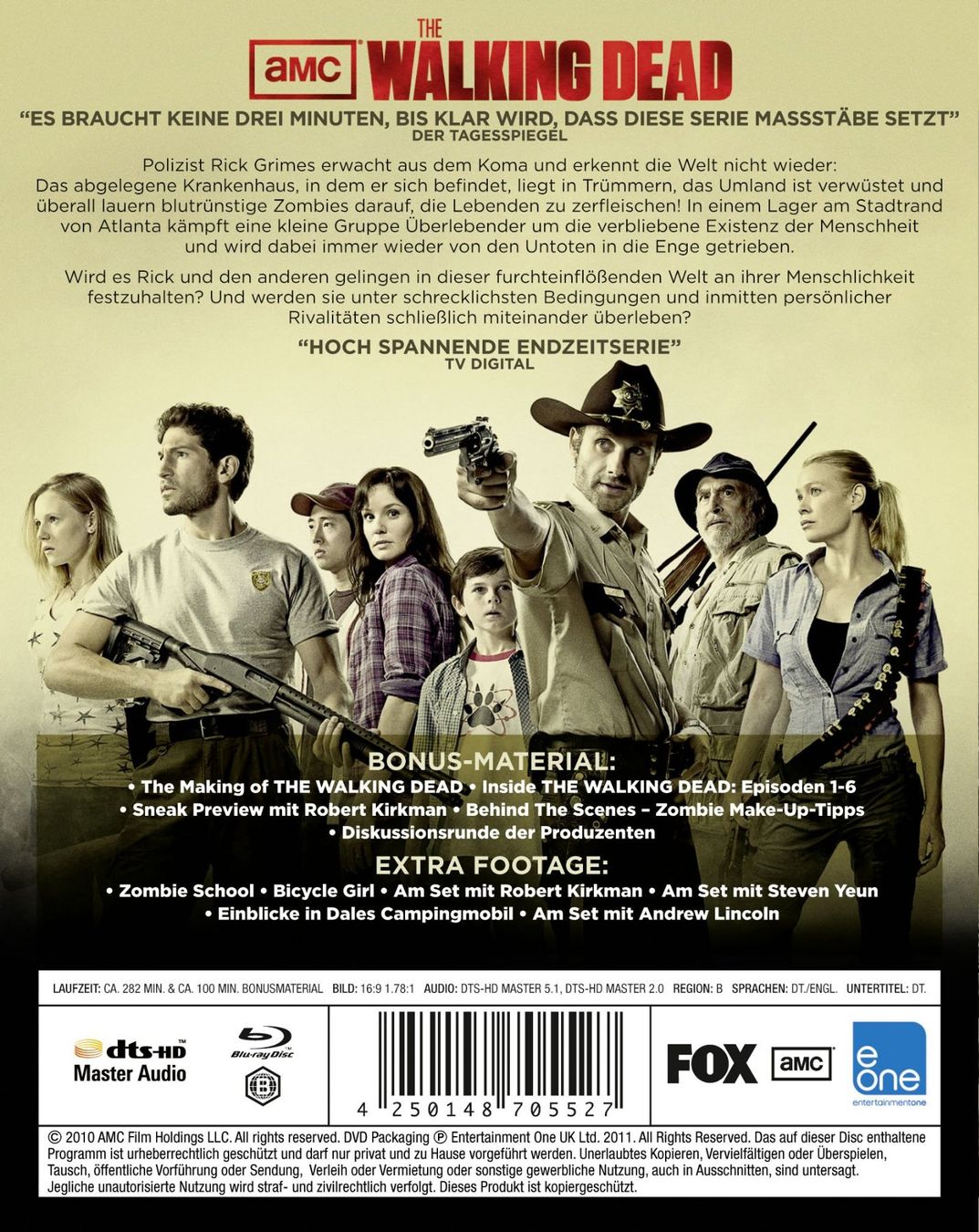 Tutti i DVDs: The Walking Dead - Die Komplette Staffel 1 - 2-Blu-rays – Usato da Volketswil venduto da cinephilia 1