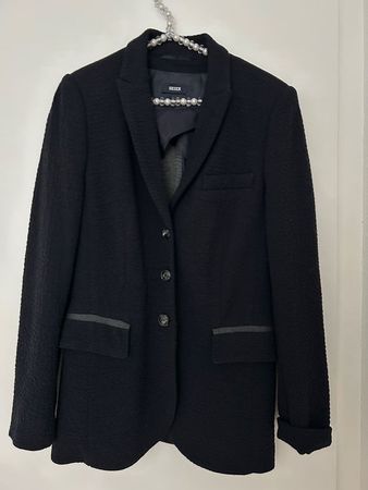 Seier Damenblazer elegant Gr.38 Wolle 60% stretch