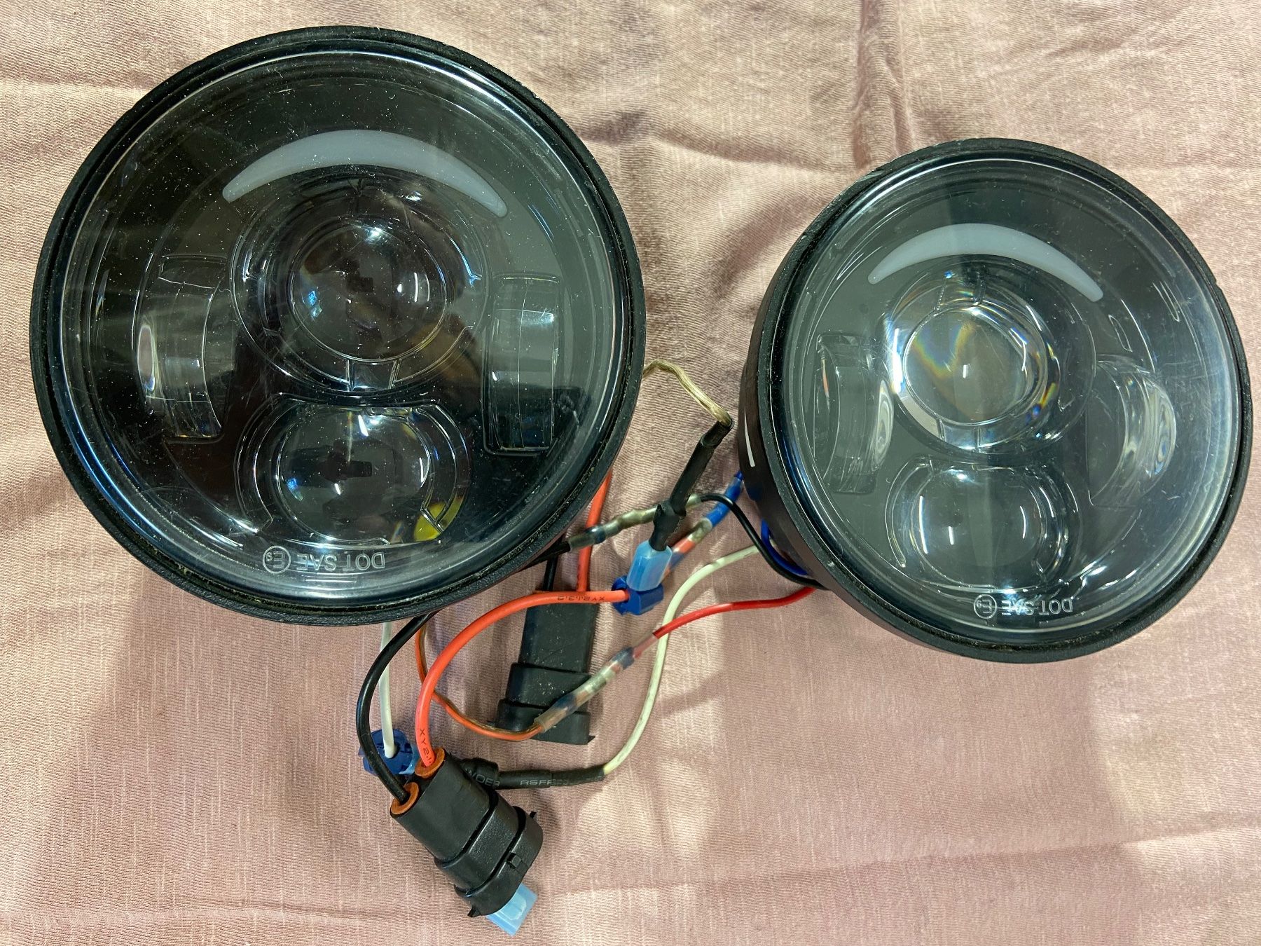 Harley-Davidson Scheinwerfer: LED Scheinwerfer Set, 2 Stk.,zu Harley Dyna Fat Bob – Gebraucht aus Ernetschwil von Kuna58