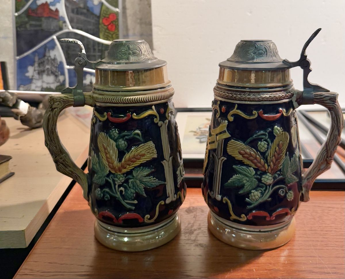 Bicchieri: Vintage beer commemorating – Usato da Lausanne venduto da artnouveau05 2