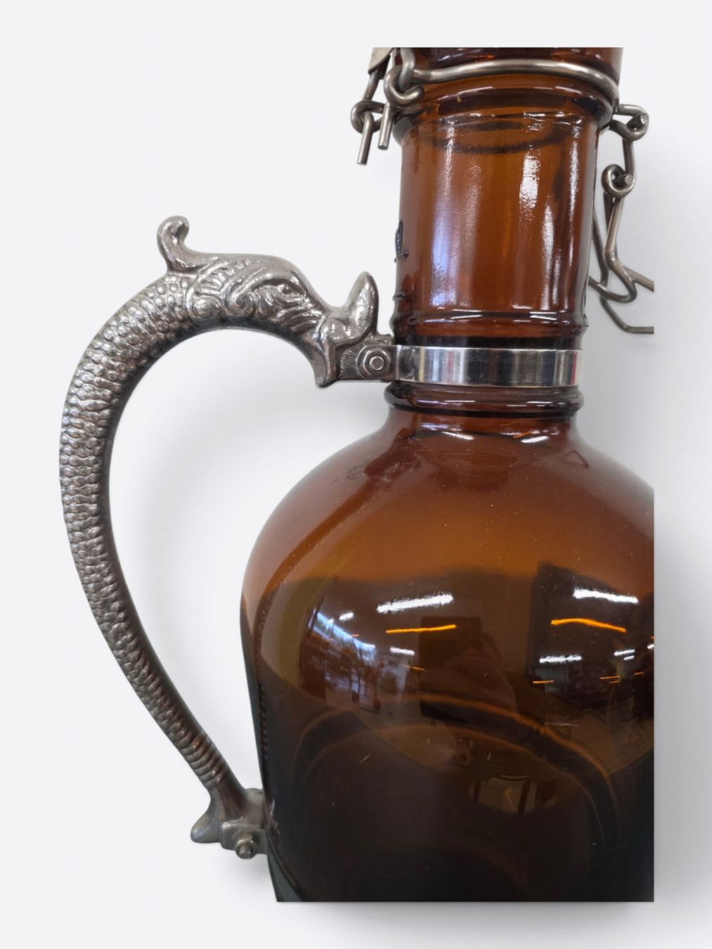 Bicchieri, Caraffe & Bottiglie: Vintage 2L Bier-Siphon Egger Bier Worb Drachengriff – Usato da Rieden AG venduto da RuvensBrocki 5