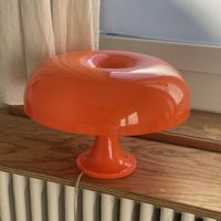 Mushroom lamp Pilz Tischlampe Orange