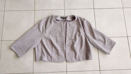 Bonita Blazer Bolero Gr. 46, steingrau 