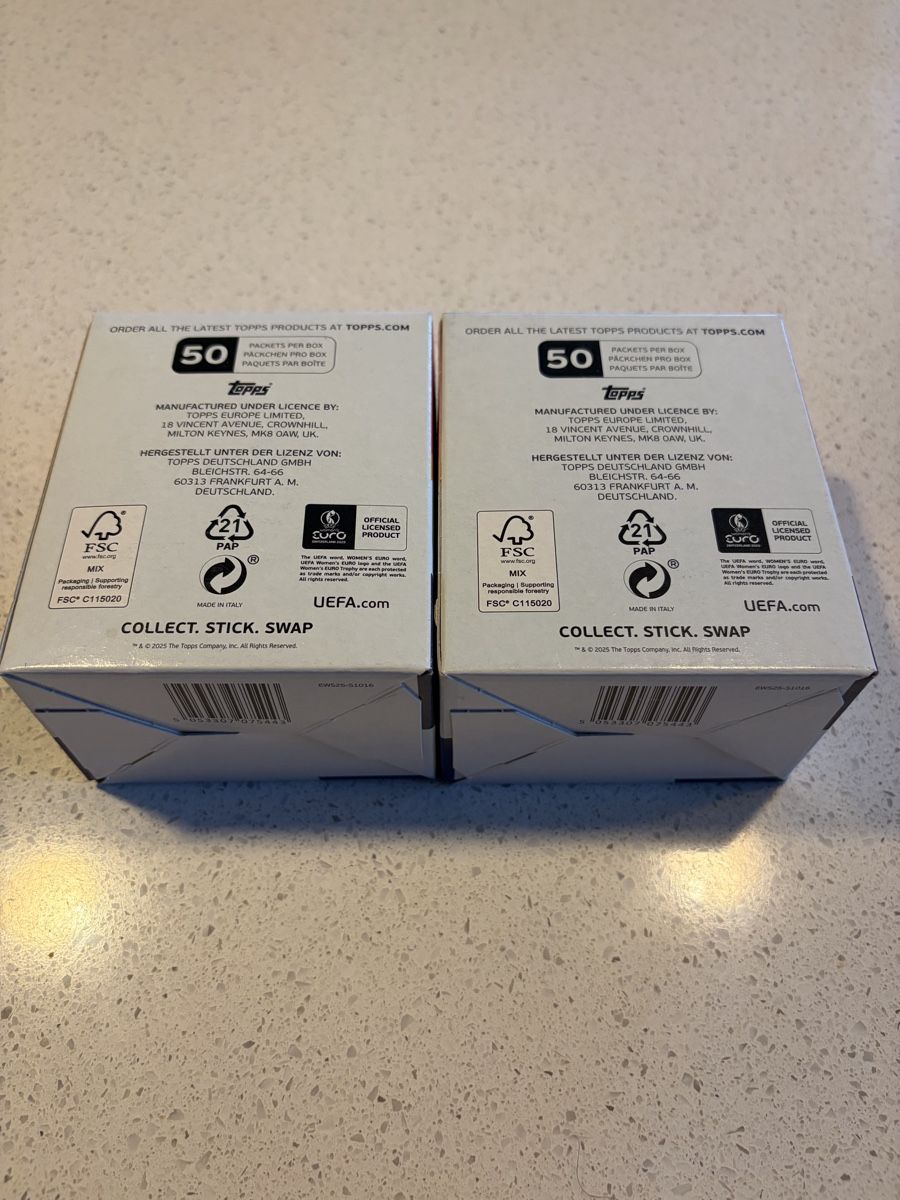 Topps Sammelbilder & Trading cards: Topps 2x box euro 2025 – Neu und originalverpackt aus Treyvaux von goali1fcea 1