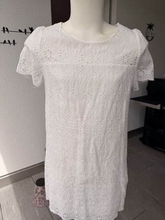 Apart Damen Kleid Weiss bestickt Grösse EU 42